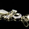 Black Eye of Horus Ankh Pendant made in 10K Solid Gold Studded with VVS Moissanite Diamonds ,Evil Eye Pendant, Goodluck, handmade Jewelry