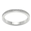 Engagement Wedding Ring Pave Set VS1 F 0.35Ct Real Diamond 14Kt Solid White Gold/Yellow Gold/Rose Gold With Certificate