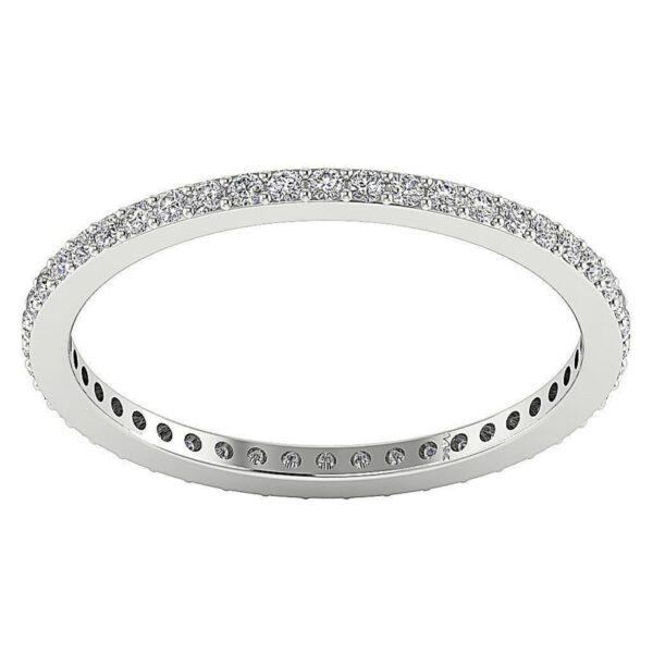 Eternity Wedding VS1 F 0.55 Carat 14Kt White Gold/Rose Gold/Yellow Gold Natural Diamond Designer Ring With Certificate