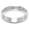 I1 H 1.10Ct Round Diamond/Lab Diamond Channel Set 14Kt White Gold/Rose Gold/ Yellow Gold Anniversary Wedding Ring With Certificate