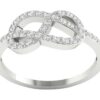SI1 G 0.50Ct Round Real Diamond Knot Engagement Ring 14K White Gold/Rose Gold/ Yellow Gold Anniversary Wedding Ring with Certificate