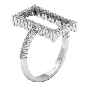 Engagement Wedding Ring Real Natural Diamond I1 G 0.55 Ct Prong Set 14K Yellow Gold/White Gold/Rose Gold With Certificate