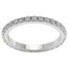1.15Ct VS1 F Genuine Natural Real Diamond Eternity Engagement Ring Prone Set 14KT Yellow Gold/Rose Gold/White Gold With Certificate