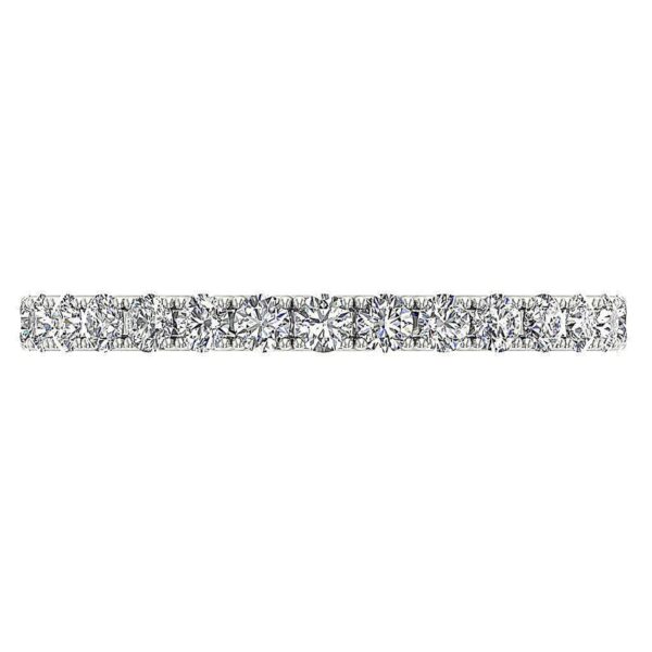 1.15Ct VS1 F Genuine Natural Real Diamond Eternity Engagement Ring Prone Set 14KT Yellow Gold/Rose Gold/White Gold With Certificate