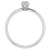 Solitaire Ring Wedding Band I1 G 0.30 Ct Round Diamond Prone Setting 14K White Gold/Rose Gold/Yellow Gold with Authentic Certificate