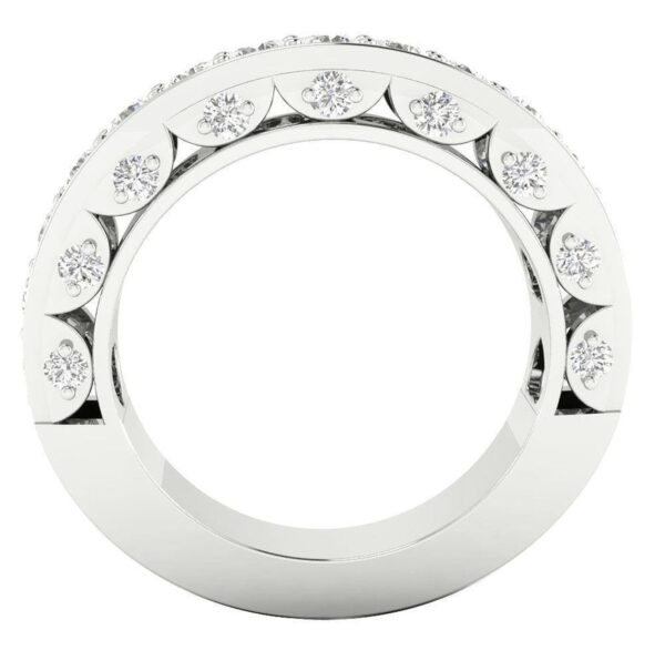I1 H 1.50Ct Natural Real Diamond 14K Yellow Gold/White Gold/Rose Gold Engagement Anniversary Christmas Ring with Authenticate Certificate