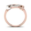 SI1 H 0.09Ct Real Diamond Eternity Wedding Christmas Gift Ring 14Kt White Gold/Yellow Gold/Rose Gold with Authenticate Certificate
