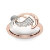 SI1 H 0.09Ct Real Diamond Eternity Wedding Christmas Gift Ring 14Kt White Gold/Yellow Gold/Rose Gold with Authenticate Certificate