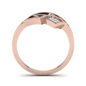 Stunning VS1 F 0.10Ct Real Diamond Eternity Wedding Christmas Gift Ring 14Kt White Gold/Yellow Gold/Rose Gold with Authenticate Certificate