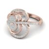 Heart Shape SI1 F 0.40Ct Real Diamond Wedding Christmas Gift Ring 14Kt White Gold/Yellow Gold/Rose Gold with Authenticate Certificate
