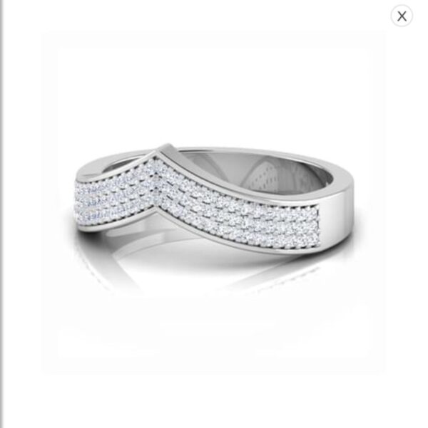 Trio Raw SI F-G 0.25Ct Real Diamond Wedding Christmas Gift Ring 14Kt White Gold/Yellow Gold/Rose Gold with Authenticate Certificate