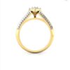 Miracle Heart SI F-G 0.11Ct Real Diamond Wedding Christmas Gift Ring 14Kt White Gold/Yellow Gold/Rose Gold with Authenticate Certificate