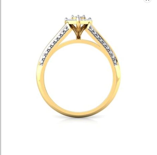 Miracle Heart SI F-G 0.11Ct Real Diamond Wedding Christmas Gift Ring 14Kt White Gold/Yellow Gold/Rose Gold with Authenticate Certificate