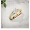 Miracle Heart SI F-G 0.11Ct Real Diamond Wedding Christmas Gift Ring 14Kt White Gold/Yellow Gold/Rose Gold with Authenticate Certificate