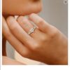 Miracle Heart SI F-G 0.11Ct Real Diamond Wedding Christmas Gift Ring 14Kt White Gold/Yellow Gold/Rose Gold with Authenticate Certificate
