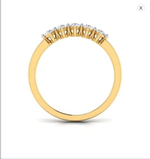 5 Diamond Family SI F-G 0.25Ct Real Diamond Wedding Christmas Gift Ring 14Kt White Gold/Yellow Gold/Rose Gold with Authenticate Certificate