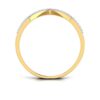 Two Raw V Shape SI F-G 0.25Ct Real Diamond Wedding Christmas Gift Ring 14Kt White Gold/Yellow Gold/Rose Gold with Authenticate Certificate