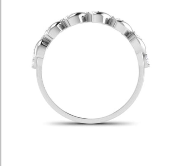 Ancient Flower Band SI FG 0.12Ct Real Diamond Wedding Christmas Gift Ring 14Kt White Gold/Yellow Gold/Rose Gold wiAuthenticate Certificate