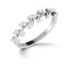 Ancient Flower Band SI FG 0.12Ct Real Diamond Wedding Christmas Gift Ring 14Kt White Gold/Yellow Gold/Rose Gold wiAuthenticate Certificate