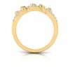 Two Raw Band SI FG 0.28Ct Real Diamond Wedding Christmas Gift Ring 14Kt White Gold/Yellow Gold/Rose Gold wiAuthenticate Certificate