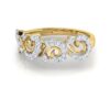 Antique Design Band SI FG 0.31Ct Real Diamond Wedding Christmas Gift Ring 14Kt White Gold/Yellow Gold/Rose Gold wiAuthenticate Certificate