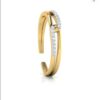 Interlink Midi Band VVS FG 0.05Ct Real Diamond Wedding Christmas Gift Ring 14Kt White Gold/Yellow Gold/Rose Gold wiAuthenticate Certificate