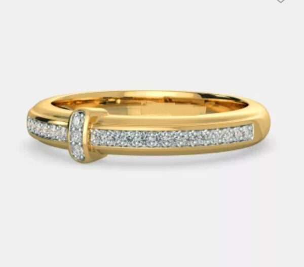 Cross Eternity Band SI FG 0.11Ct Real Diamond Wedding Christmas Gift Ring 14Kt White Gold/Yellow Gold/Rose Gold Authenticate Certificate
