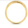 Beryl Overlapping Ring VS1 E 0.07Ct Real Diamond Wedding Christmas Gift Ring 14Kt White Gold/Yellow Gold/Rose Gold Authenticate Certificate
