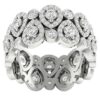 Eternity Engagement Ring I1 G 3.10Ct Genuine Diamond Prong Bezel Set 14K Yellow Gold/White Gold/Rose Gold Authenticate Certificate
