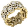 Eternity Engagement Ring I1 G 3.10Ct Genuine Diamond Prong Bezel Set 14K Yellow Gold/White Gold/Rose Gold Authenticate Certificate