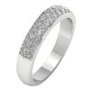 Genuine Diamond I1 G 0.65 Ct Anniversary Ring Prong Set 4.10MM 14K Yellow Gold/White Gold/Rose Gold Authenticate Certificate