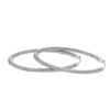 E VS1 1.01Ct Round Diamond Hoops Earrings 4K Solid Yellow Gold/White Gold/Rose Gold Authenticate Certificate
