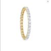 Linear Eternity Engagement Ring SI H 0.83 Ct Natural Diamod 14k Solid Yellow Gold/White Gold/Rose Gold Authenticate Certificate