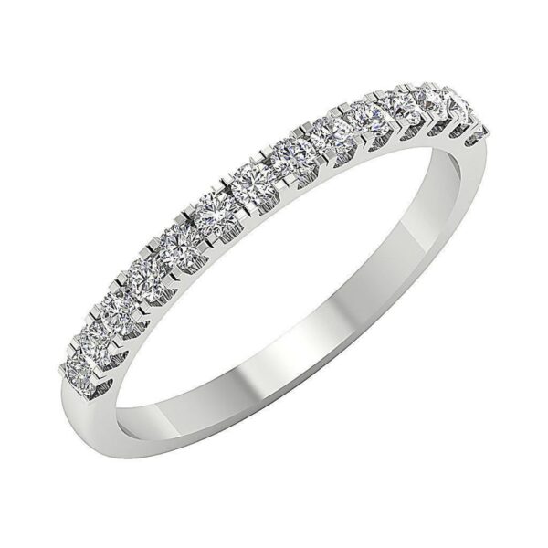 VS1 E 0.45 Ct Natural Real Round Diamond Engagement Ring 14K Solid White Gold/Rose Gold/ Yellow Gold 2.20 MM With Certificate
