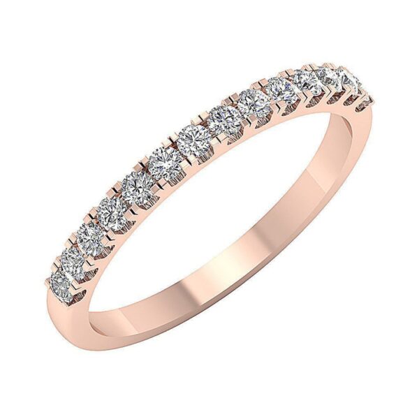 VS1 E 0.45 Ct Natural Real Round Diamond Engagement Ring 14K Solid White Gold/Rose Gold/ Yellow Gold 2.20 MM With Certificate