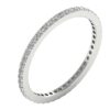 Eternity Wedding VS1 F 0.55 Carat 14Kt White Gold/Rose Gold/Yellow Gold Natural Diamond Designer Ring With Certificate