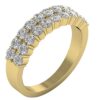 I1 F 2.01Ct Natural Diamond 5.50MM 14K Rose Gold/White Gold/ Yellow Gold Designer Anniversary Wedding Ring With Certificate