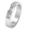 I1 H 1.10Ct Round Diamond/Lab Diamond Channel Set 14Kt White Gold/Rose Gold/ Yellow Gold Anniversary Wedding Ring With Certificate