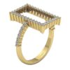 Engagement Wedding Ring Real Natural Diamond I1 G 0.55 Ct Prong Set 14K Yellow Gold/White Gold/Rose Gold With Certificate
