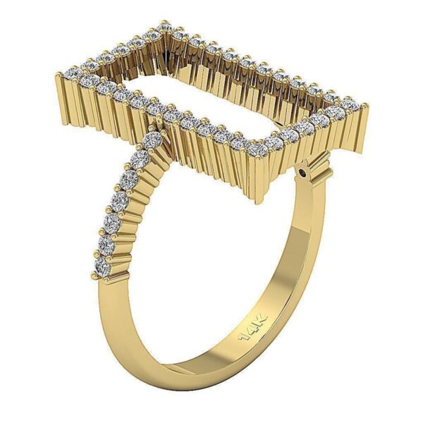 Engagement Wedding Ring Real Natural Diamond I1 G 0.55 Ct Prong Set 14K Yellow Gold/White Gold/Rose Gold With Certificate