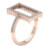 Engagement Wedding Ring Real Natural Diamond I1 G 0.55 Ct Prong Set 14K Yellow Gold/White Gold/Rose Gold With Certificate