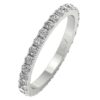 1.15Ct VS1 F Genuine Natural Real Diamond Eternity Engagement Ring Prone Set 14KT Yellow Gold/Rose Gold/White Gold With Certificate