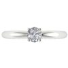 Solitaire Ring Wedding Band I1 G 0.30 Ct Round Diamond Prone Setting 14K White Gold/Rose Gold/Yellow Gold with Authentic Certificate