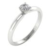 Solitaire Ring Wedding Band I1 G 0.30 Ct Round Diamond Prone Setting 14K White Gold/Rose Gold/Yellow Gold with Authentic Certificate