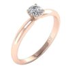 Solitaire Ring Wedding Band I1 G 0.30 Ct Round Diamond Prone Setting 14K White Gold/Rose Gold/Yellow Gold with Authentic Certificate