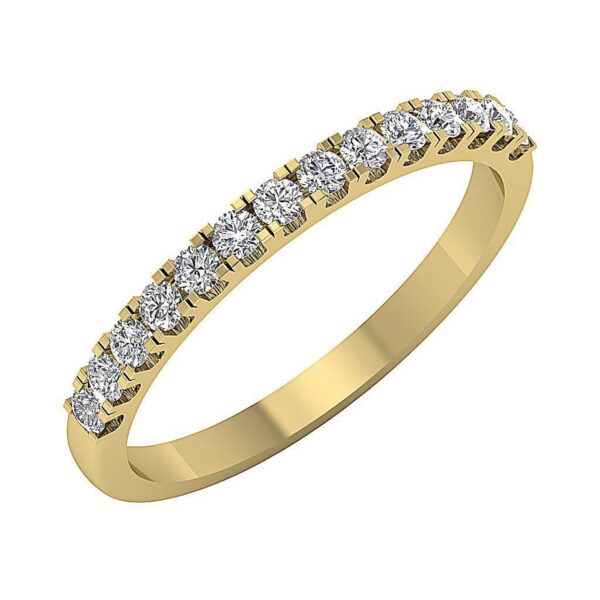 I1 E 0.45 Ct Natural Round Diamond Engagement Ring for Chritmas 14K Solid White Gold/Yellow Gold/Rose Gold With Authenticate Certificate