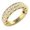 I1 H 1.50Ct Natural Real Diamond 14K Yellow Gold/White Gold/Rose Gold Engagement Anniversary Christmas Ring with Authenticate Certificate