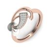 SI1 H 0.09Ct Real Diamond Eternity Wedding Christmas Gift Ring 14Kt White Gold/Yellow Gold/Rose Gold with Authenticate Certificate