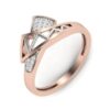 Stunning VS1 F 0.10Ct Real Diamond Eternity Wedding Christmas Gift Ring 14Kt White Gold/Yellow Gold/Rose Gold with Authenticate Certificate
