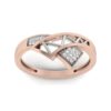 Stunning VS1 F 0.10Ct Real Diamond Eternity Wedding Christmas Gift Ring 14Kt White Gold/Yellow Gold/Rose Gold with Authenticate Certificate